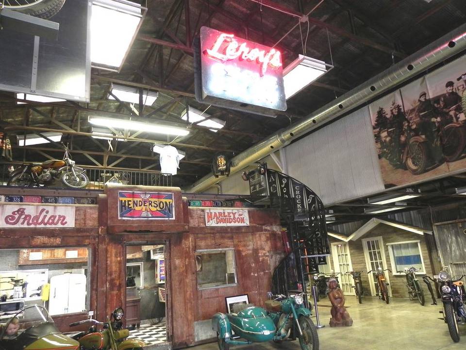 The nostalgic diner and Indian sign